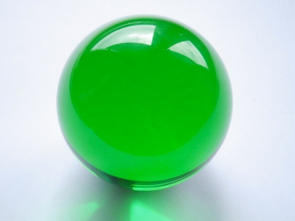 Crystal Glass Balls 50 mm Dark Green | Crystal Balls | Crystal Spheres